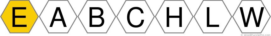 Spelling Bee "Hive" Board for September 26, 2018