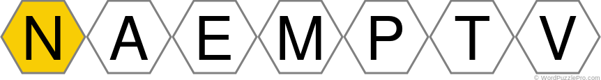 Spelling Bee "Hive" Board for October 3, 2018