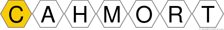 Spelling Bee "Hive" Board for October 12, 2018