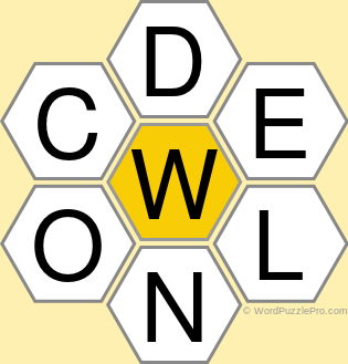 Spelling Bee "Hive" Board for September 25, 2020 Spelling Bee "Hive" Board for September 25, 2020