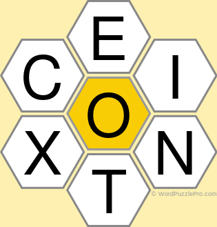 Spelling Bee "Hive" Board for October 1, 2020 Spelling Bee "Hive" Board for October 1, 2020