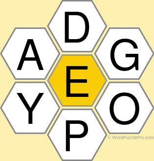 Spelling Bee "Hive" Board for November 8, 2020 Spelling Bee "Hive" Board for November 8, 2020