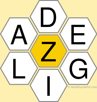 Spelling Bee "Hive" Board for November 15, 2020 Spelling Bee "Hive" Board for November 15, 2020