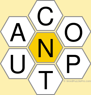 Spelling Bee "Hive" Board for November 23, 2020 Spelling Bee "Hive" Board for November 23, 2020