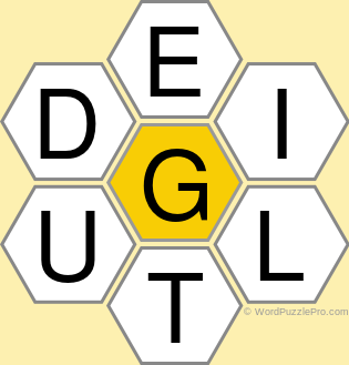 Spelling Bee "Hive" Board for November 24, 2020 Spelling Bee "Hive" Board for November 24, 2020
