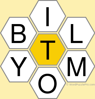 Spelling Bee "Hive" Board for December 1, 2020 Spelling Bee "Hive" Board for December 1, 2020