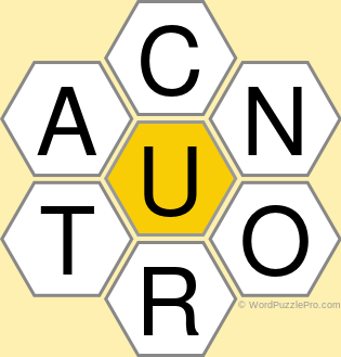 Spelling Bee "Hive" Board for February 14, 2021 Spelling Bee "Hive" Board for February 14, 2021