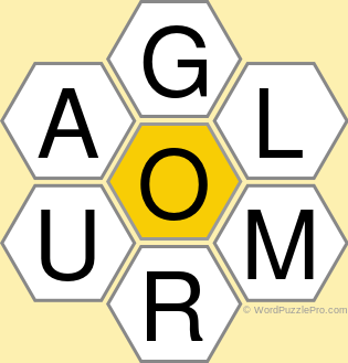 Spelling Bee "Hive" Board for February 25, 2021 Spelling Bee "Hive" Board for February 25, 2021