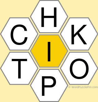 Spelling Bee "Hive" Board for March 6, 2021 Spelling Bee "Hive" Board for March 6, 2021
