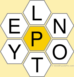 Spelling Bee "Hive" Board for March 13, 2021 Spelling Bee "Hive" Board for March 13, 2021