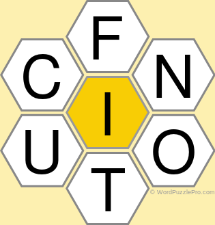Spelling Bee "Hive" Board for March 24, 2021 Spelling Bee "Hive" Board for March 24, 2021