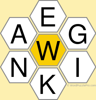 Spelling Bee "Hive" Board for March 25, 2021 Spelling Bee "Hive" Board for March 25, 2021