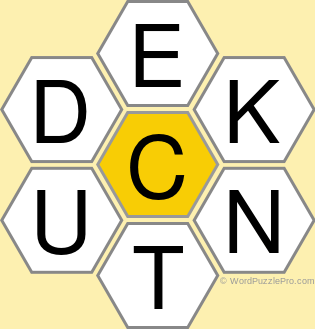 Spelling Bee "Hive" Board for March 29, 2021 Spelling Bee "Hive" Board for March 29, 2021