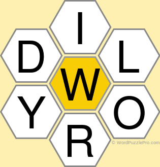 Spelling Bee "Hive" Board for April 12, 2021 Spelling Bee "Hive" Board for April 12, 2021