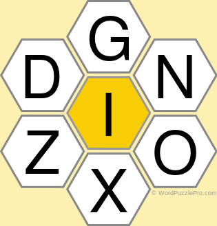 Spelling Bee "Hive" Board for April 15, 2021 Spelling Bee "Hive" Board for April 15, 2021