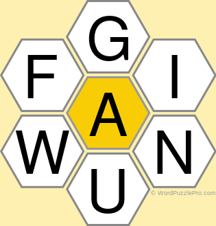 Spelling Bee "Hive" Board for May 16, 2021 Spelling Bee "Hive" Board for May 16, 2021