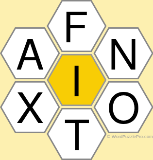 Spelling Bee "Hive" Board for May 19, 2021 Spelling Bee "Hive" Board for May 19, 2021