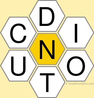 Spelling Bee "Hive" Board for May 26, 2021 Spelling Bee "Hive" Board for May 26, 2021