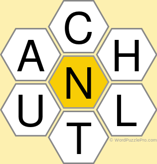 Spelling Bee "Hive" Board for June 11, 2021 Spelling Bee "Hive" Board for June 11, 2021