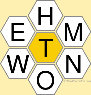 Spelling Bee "Hive" Board for June 13, 2021 Spelling Bee "Hive" Board for June 13, 2021