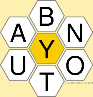 Spelling Bee "Hive" Board for June 15, 2021 Spelling Bee "Hive" Board for June 15, 2021