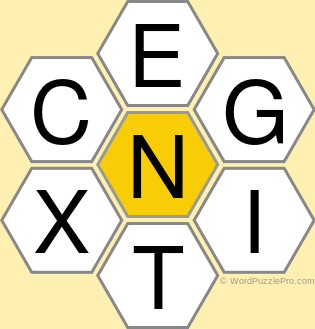 Spelling Bee "Hive" Board for June 17, 2021 Spelling Bee "Hive" Board for June 17, 2021