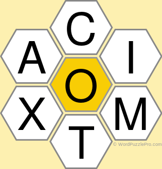 Spelling Bee "Hive" Board for June 24, 2021 Spelling Bee "Hive" Board for June 24, 2021
