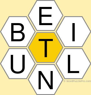 Spelling Bee "Hive" Board for June 28, 2021 Spelling Bee "Hive" Board for June 28, 2021