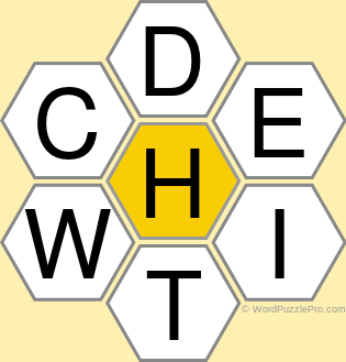 Spelling Bee "Hive" Board for July 27, 2021 Spelling Bee "Hive" Board for July 27, 2021