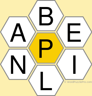 Spelling Bee "Hive" Board for August 17, 2021 Spelling Bee "Hive" Board for August 17, 2021