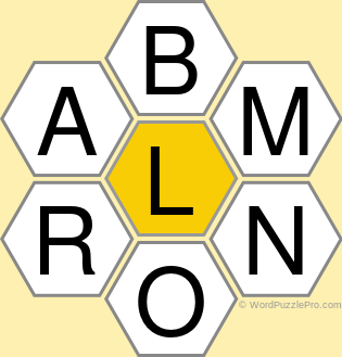 Spelling Bee "Hive" Board for August 24, 2021 Spelling Bee "Hive" Board for August 24, 2021