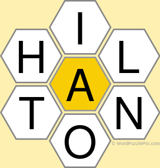 Spelling Bee "Hive" Board for August 30, 2021 Spelling Bee "Hive" Board for August 30, 2021
