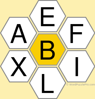Spelling Bee "Hive" Board for September 13, 2021 Spelling Bee "Hive" Board for September 13, 2021