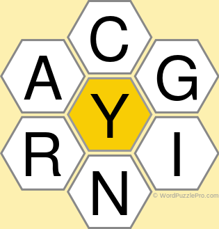 Spelling Bee "Hive" Board for September 17, 2021 Spelling Bee "Hive" Board for September 17, 2021