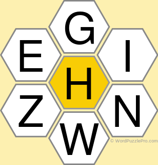 Spelling Bee "Hive" Board for September 24, 2021 Spelling Bee "Hive" Board for September 24, 2021