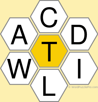 Spelling Bee "Hive" Board for October 6, 2021 Spelling Bee "Hive" Board for October 6, 2021