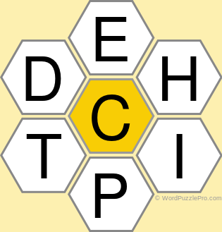 Spelling Bee "Hive" Board for October 12, 2021 Spelling Bee "Hive" Board for October 12, 2021