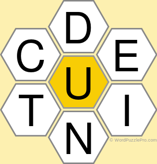 Spelling Bee "Hive" Board for October 17, 2021 Spelling Bee "Hive" Board for October 17, 2021