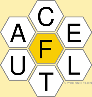 Spelling Bee "Hive" Board for October 19, 2021 Spelling Bee "Hive" Board for October 19, 2021