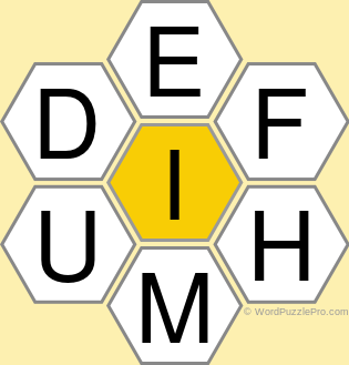 Spelling Bee "Hive" Board for October 22, 2021 Spelling Bee "Hive" Board for October 22, 2021