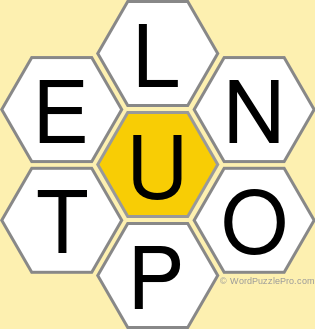 Spelling Bee "Hive" Board for November 24, 2021 Spelling Bee "Hive" Board for November 24, 2021