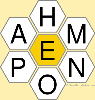 Spelling Bee "Hive" Board for November 25, 2021 Spelling Bee "Hive" Board for November 25, 2021