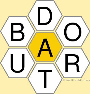 Spelling Bee "Hive" Board for December 3, 2021 Spelling Bee "Hive" Board for December 3, 2021