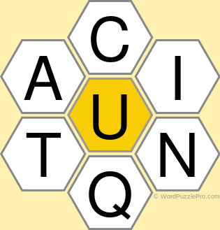 Spelling Bee "Hive" Board for December 23, 2021 Spelling Bee "Hive" Board for December 23, 2021