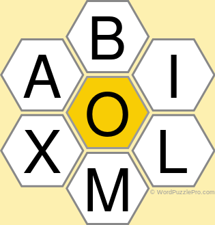 Spelling Bee "Hive" Board for December 29, 2021 Spelling Bee "Hive" Board for December 29, 2021