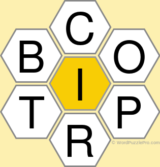 Spelling Bee "Hive" Board for February 10, 2022 Spelling Bee "Hive" Board for February 10, 2022