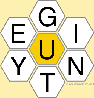 Spelling Bee "Hive" Board for February 12, 2022 Spelling Bee "Hive" Board for February 12, 2022