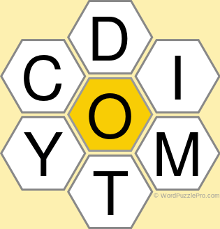 Spelling Bee "Hive" Board for March 23, 2022 Spelling Bee "Hive" Board for March 23, 2022