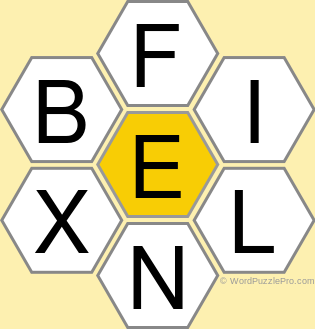 Spelling Bee "Hive" Board for March 24, 2022 Spelling Bee "Hive" Board for March 24, 2022