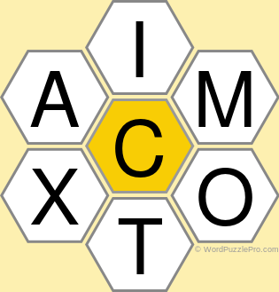Spelling Bee "Hive" Board for March 29, 2022 Spelling Bee "Hive" Board for March 29, 2022